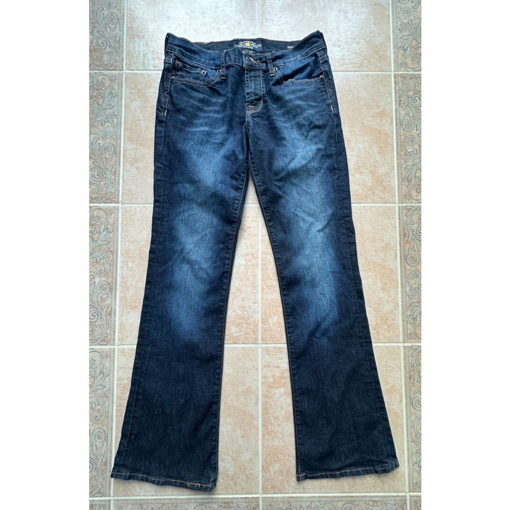 Lucky Brand SWEET'‎ N LOW Bootcut Blue Jeans Women Size 4/27 -31" x 31.3/4"